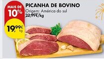 Pingo Doce Picanha de bovino promoção
