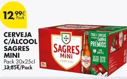 Pingo Doce Cerveja c/álcool sagres mini promoção