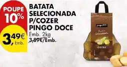 Pingo Doce Batata selecionada p/cozer pingo doce promoção