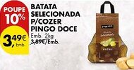 Pingo Doce Batata selecionada p/cozer pingo doce promoção