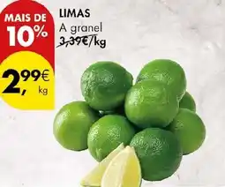 Pingo Doce Limas a granel promoção