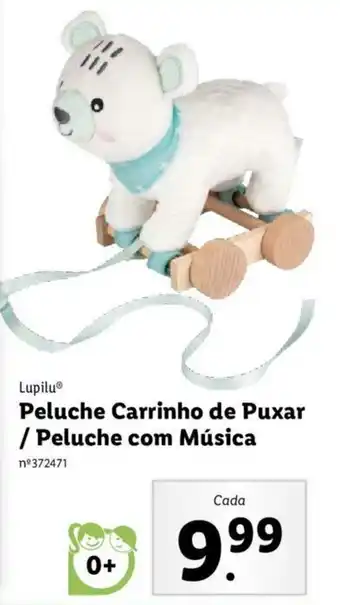 Lidl Lupilu Peluche Carrinho de Puxar/Peluche com Música promoção