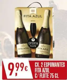 Miranda Supermercados Cx. 2 espumantes fita azul c/ flute promoção