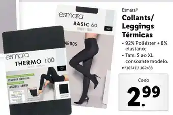 Esmara Collants/Leggings Térmicas S ao XL
