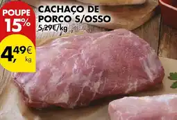 Pingo Doce Cachaço de porco s/osso promoção