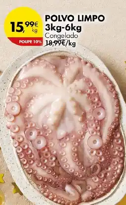 Pingo Doce Polvo limpo 3kg-6kg congelado promoção