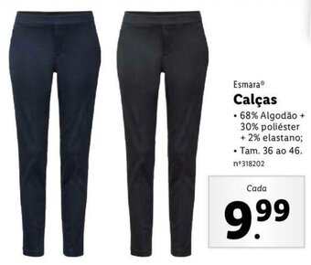 Lidl Esmara Calças 36 ao 46 promoção