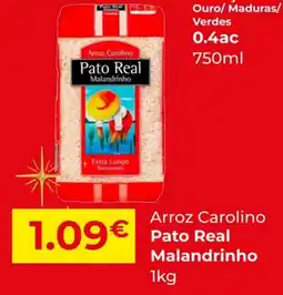 Miranda Supermercados Arroz Carolino Pato Real Malandrinho promoção