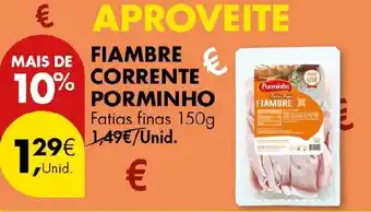 Pingo Doce Fiambre corrente porminho promoção