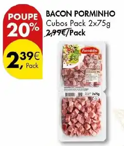 Pingo Doce Bacon porminho promoção
