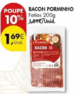 Pingo Doce Bacon porminho promoção