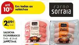 Pingo Doce Salsicha p/churrasco promoção