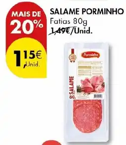Pingo Doce Salame porminho fatias promoção