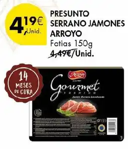 Pingo Doce Presunto serrano jamones arroyo fatias promoção