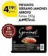 Pingo Doce Presunto serrano jamones arroyo fatias promoção