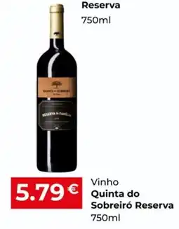 Miranda Supermercados Vinho Quinta Sobreiró Reserva promoção