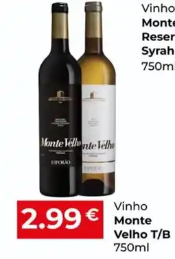 Miranda Supermercados Vinho Monte Velho T/B promoção