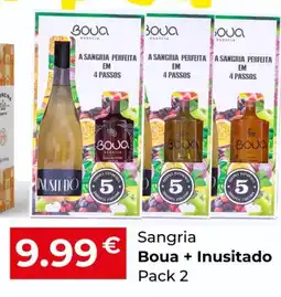 Miranda Supermercados Sangria Boua + Inusitado Pack 2 promoção