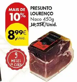 Pingo Doce Presunto lourenço naco promoção
