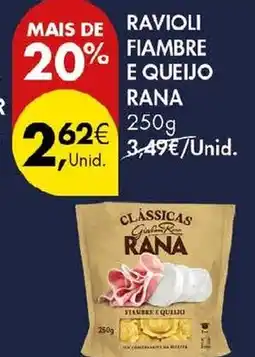 Pingo Doce Ravioli fiambre e queijo rama promoção