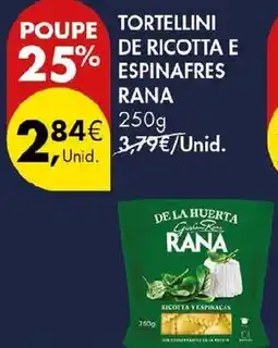Pingo Doce Tortellini de ricotta e espinafres rana promoção