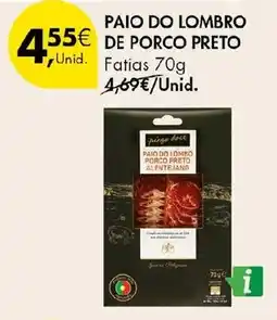 Pingo Doce Paio do lombro de porco preto promoção
