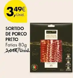 Pingo Doce Sortido de porco preto fatias promoção