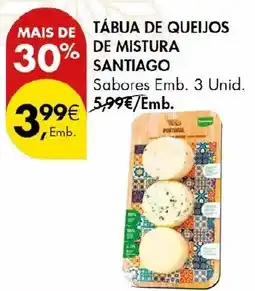 Pingo Doce Tabua de queijos de mistura santiago sabores promoção