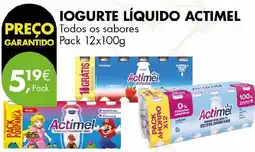 Pingo Doce Iogurte líquido actimel promoção