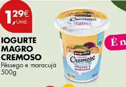 Pingo Doce Iogurte magro cremoso pêssego e maracua promoção