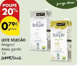Pingo Doce Leite seleção promoção