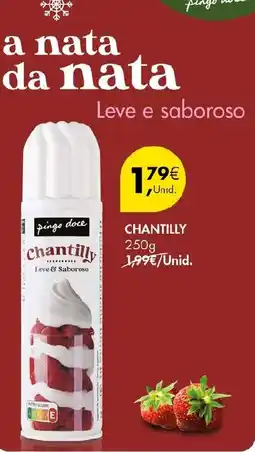 Pingo Doce Chantilly promoção