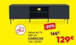 Conforama Móvel de TV 160 cm. CARACAS promoção