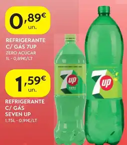 Spar Refrigerante c/ gás 7up zero açúcar promoção
