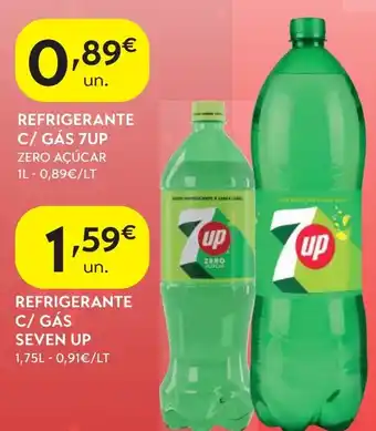 Refrigerante c/ gás 7up zero açúcar