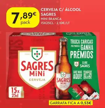 Cerveja c/ álcool sagres