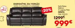 Conforama Disponível em versão sofa 2 lugares e cadeirão promoção