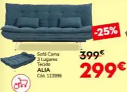 Conforama Sofá Cama 3 Lugares Tecido ALIA promoção
