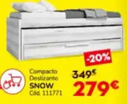 Conforama Compacto Deslizante SNOW promoção