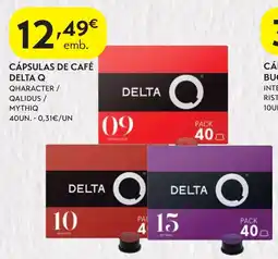 Spar Cápsulas de café delta q promoção