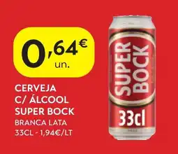Spar Cerveja c/ álcool super bock promoção