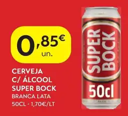 Spar Cerveja c/ álcool super bock branca lata promoção