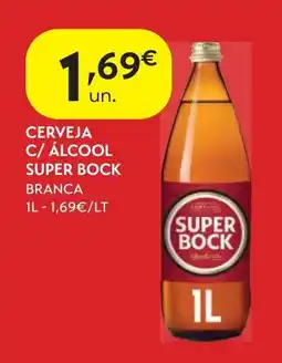 Spar Cerveja c/ álcool super bock branca promoção