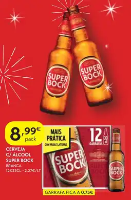Spar Cerveja c/ álcool super bock promoção