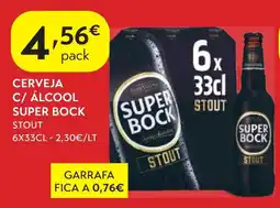 Spar Cerveja c/ álcool super bock stout promoção