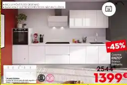 Conforama Cozinha ENZO Branco Brilhante promoção