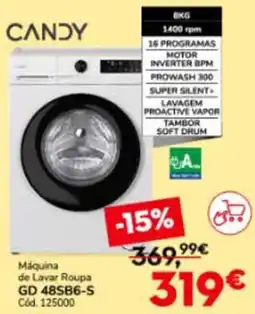 Conforama CANDY Máquina de Lavar Roupa GD 48SB6-S promoção