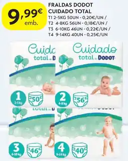 Spar Fraldas dodot cuidado total promoção