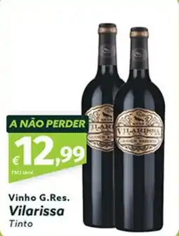 Roque Supermercados Vinho G.Res. Vilarissa Tinto promoção