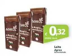 Roque Supermercados Leite Agros promoção